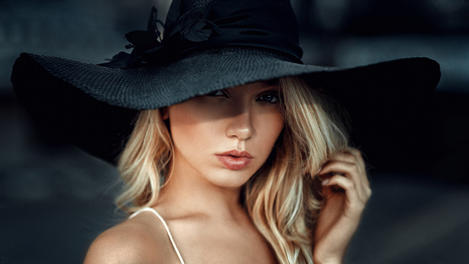 women, georgy chernyadyev, hat, blonde, face, portrait, , , , , 