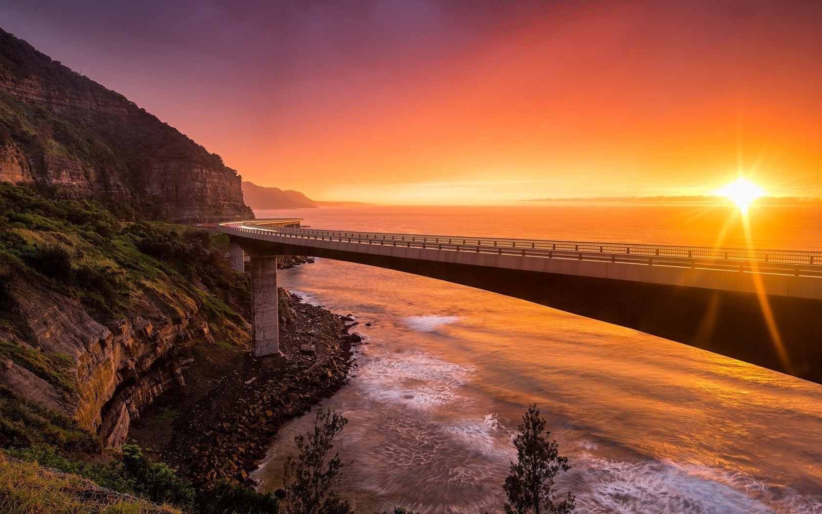 sea cliff bridge,  , , , , 