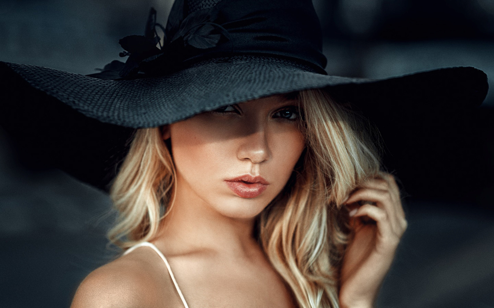 women, georgy chernyadyev, hat, blonde, face, portrait, , , , , 