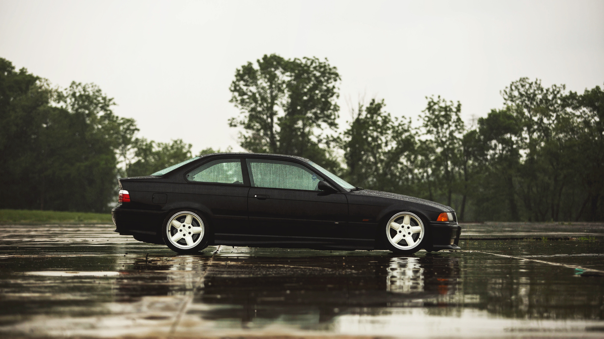 black, rain, e36, bmw, 