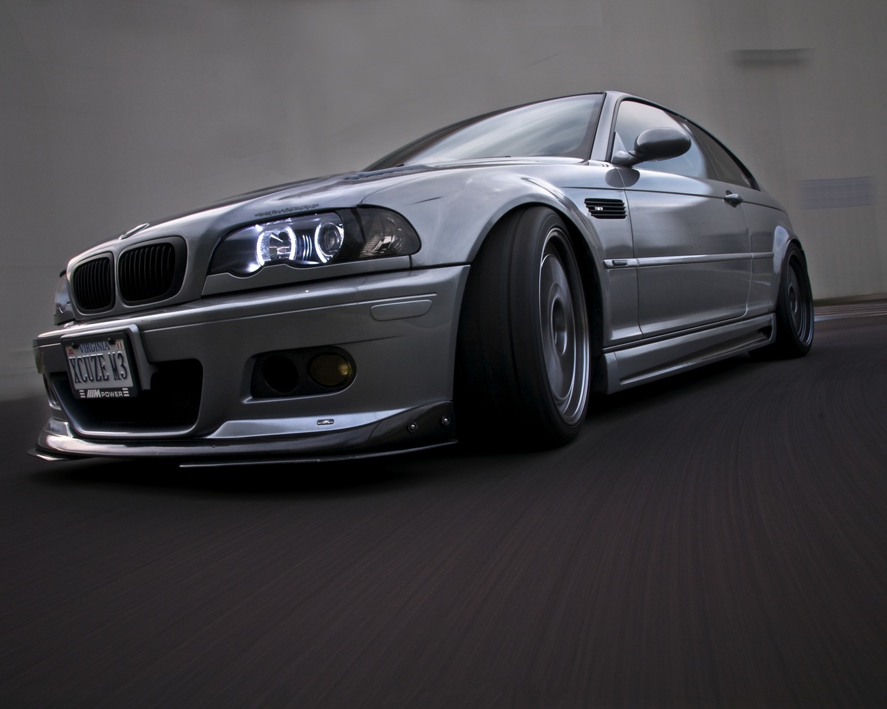 silver, bmw, speed, e46, reflection