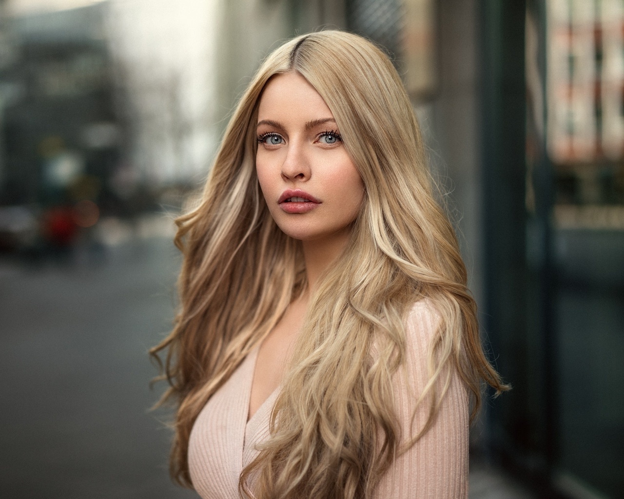 women, martin kuhn, blonde, portrait, depth of field, , , , , , 