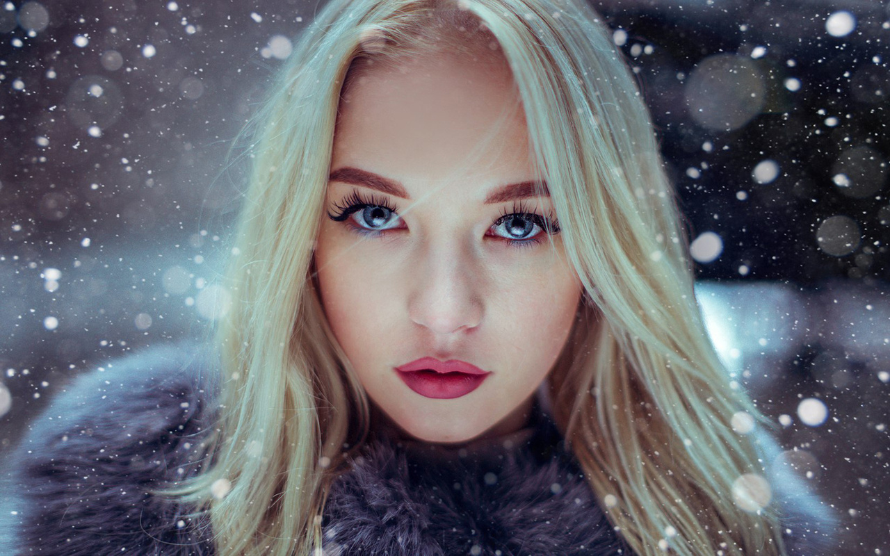 uliana verenchikova, women, blonde, face, portrait, blue eyes,  , , , , , ,  