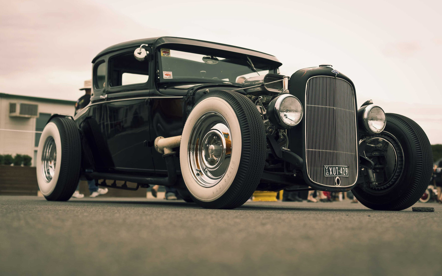 whitewalls, hot rod, vajtvolly