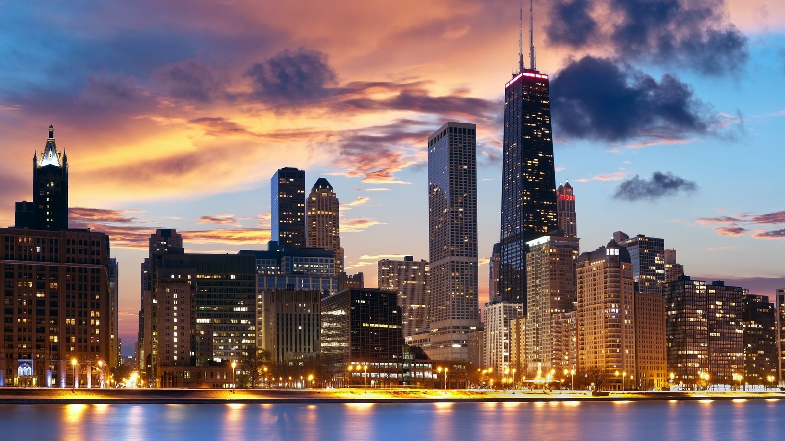 chicago, usa, illinois, the city, city