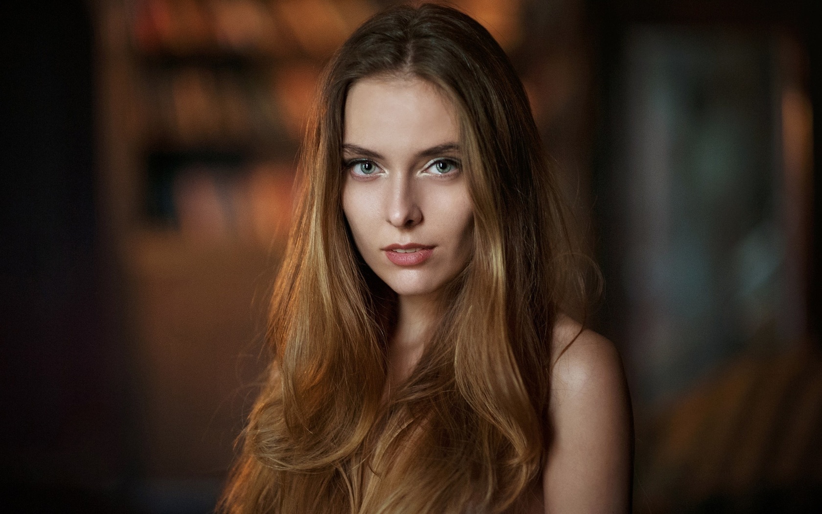 amina katinova, women, maxim maximov, face, portrait, depth of field,  , ,  , , 