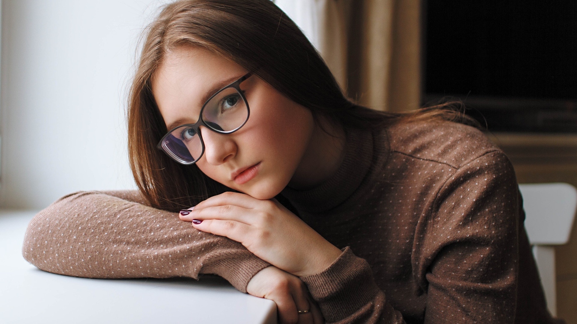 women, face, portrait, glasses, women with glasses, , , , ,   