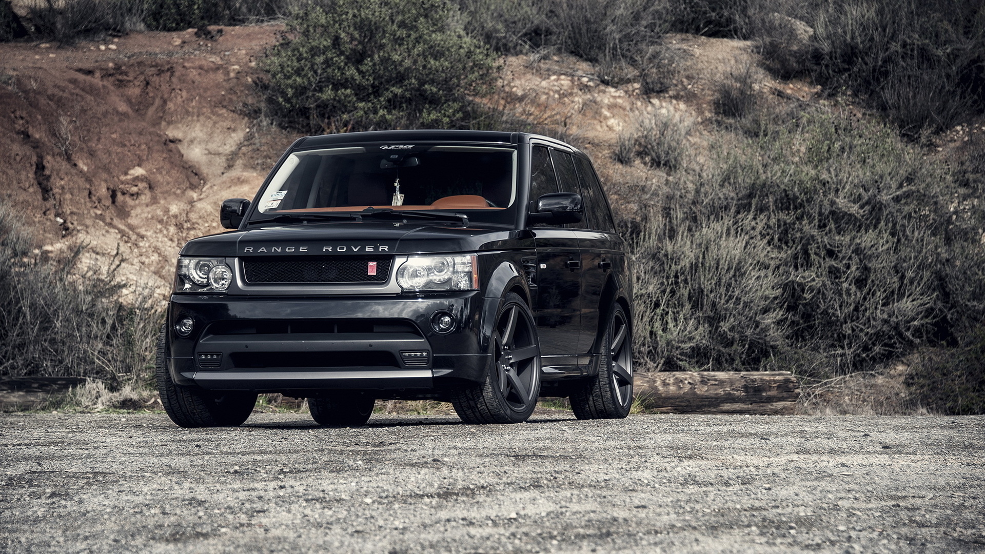 black, tuning, range rover, sport