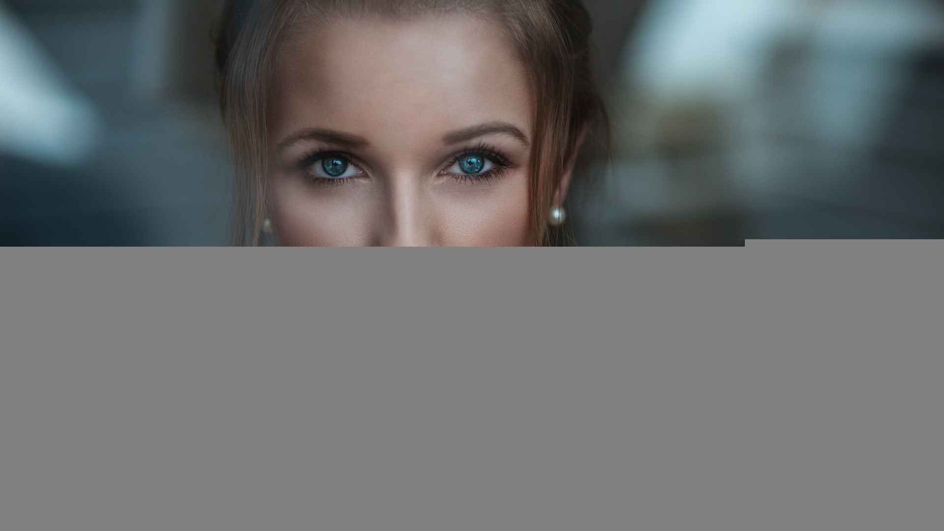 women, blonde, face, blue eyes, portrait, depth of field, , , ,  , , ,  