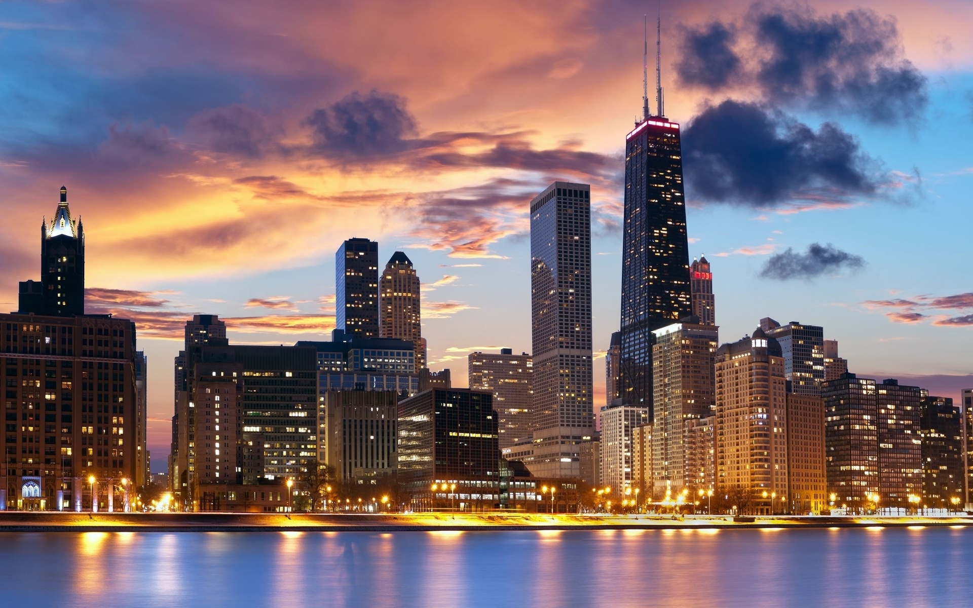 chicago, usa, illinois, the city, city