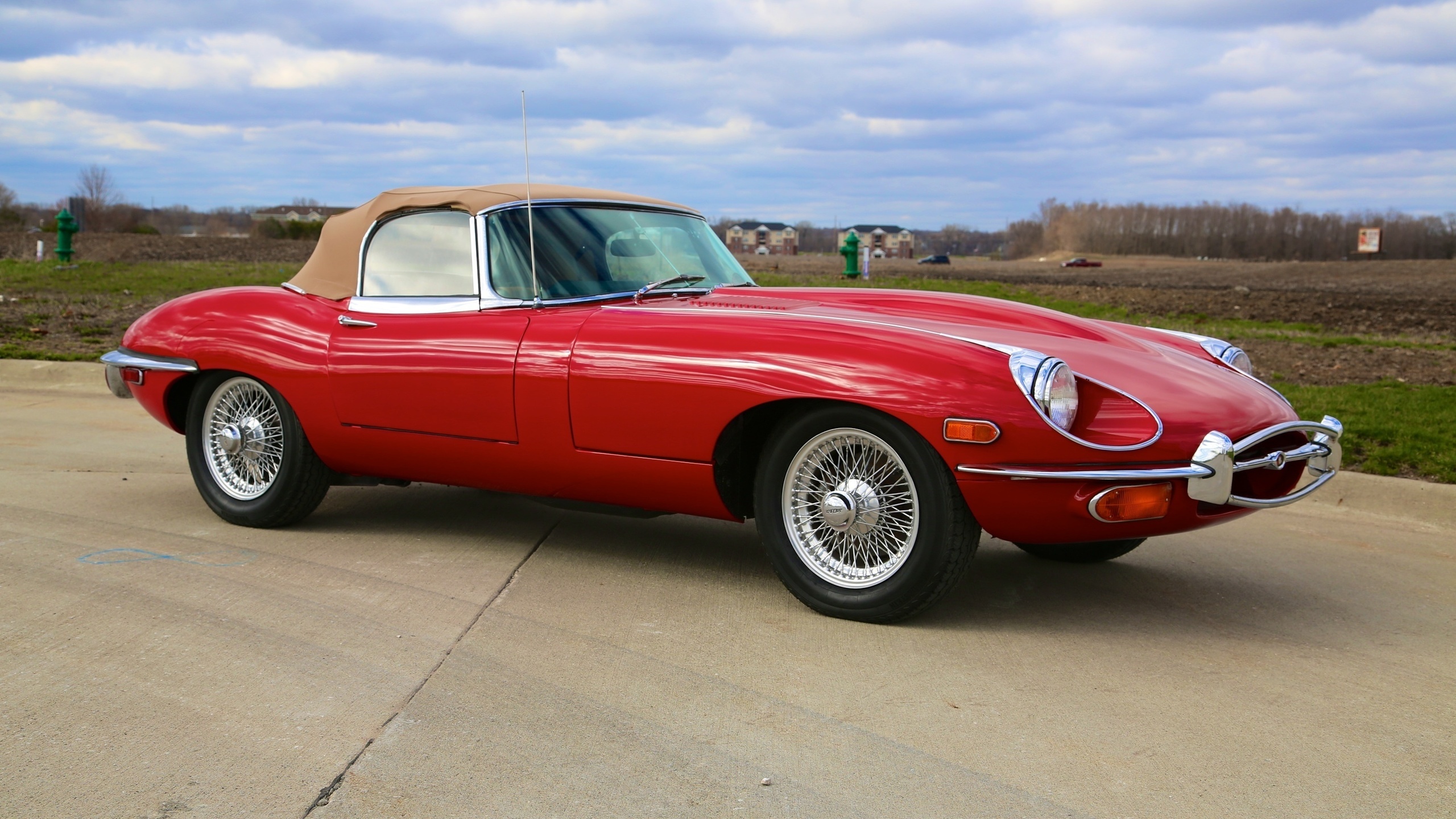 jaguar e type, car, jaguar