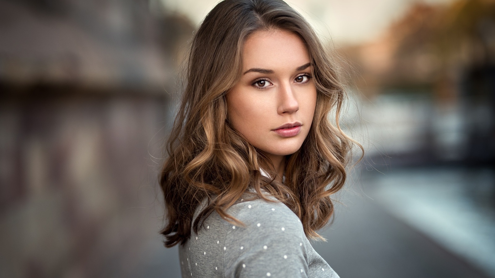 women, face, portrait, depth of field, , , , ,   