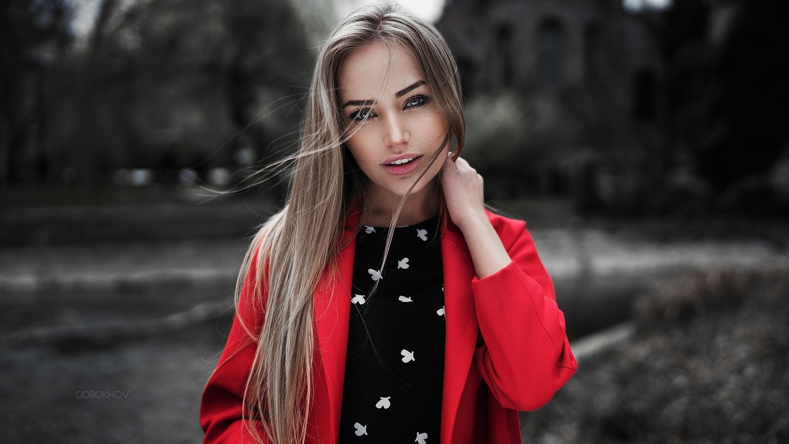 women, blonde, portrait, ivan gorokhov, depth of field, women outdoors, , , , , ,  ,   , , 