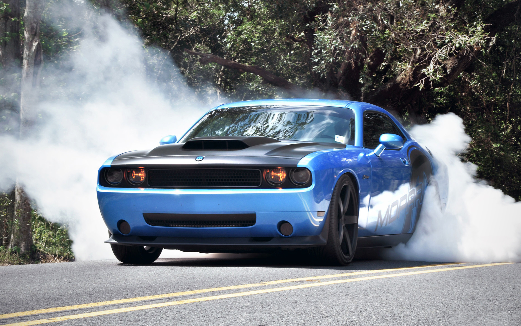 dodge, challenger, tuning, smoke