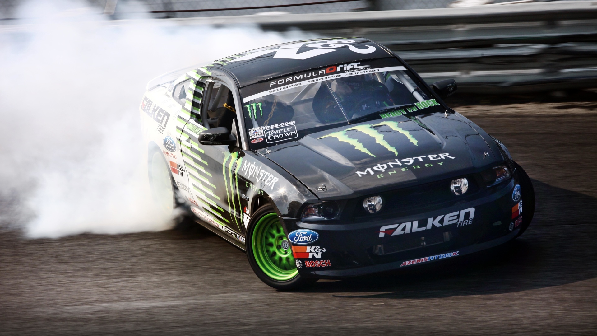 , ford, ford mustang, monster energy, drift