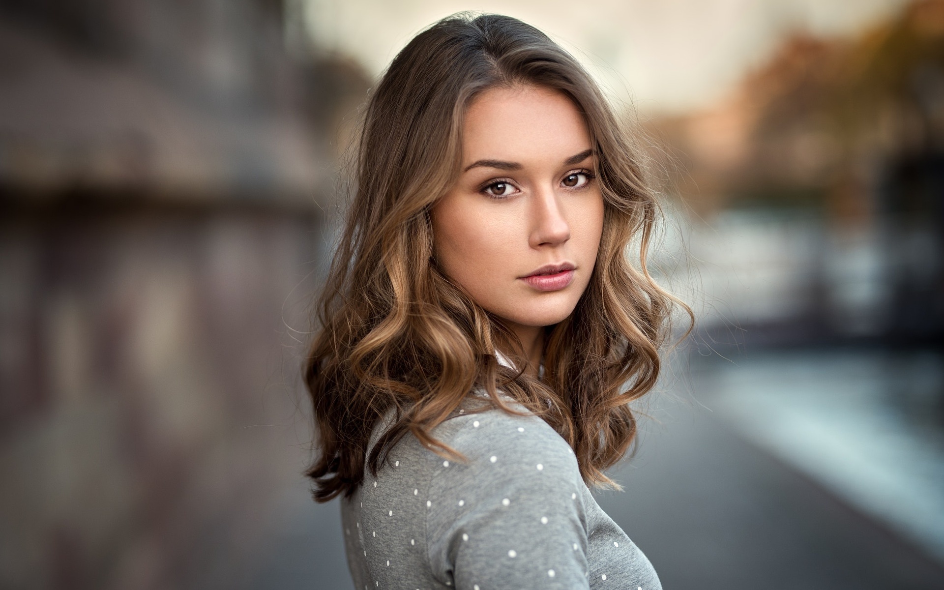 women, face, portrait, depth of field, , , , ,   