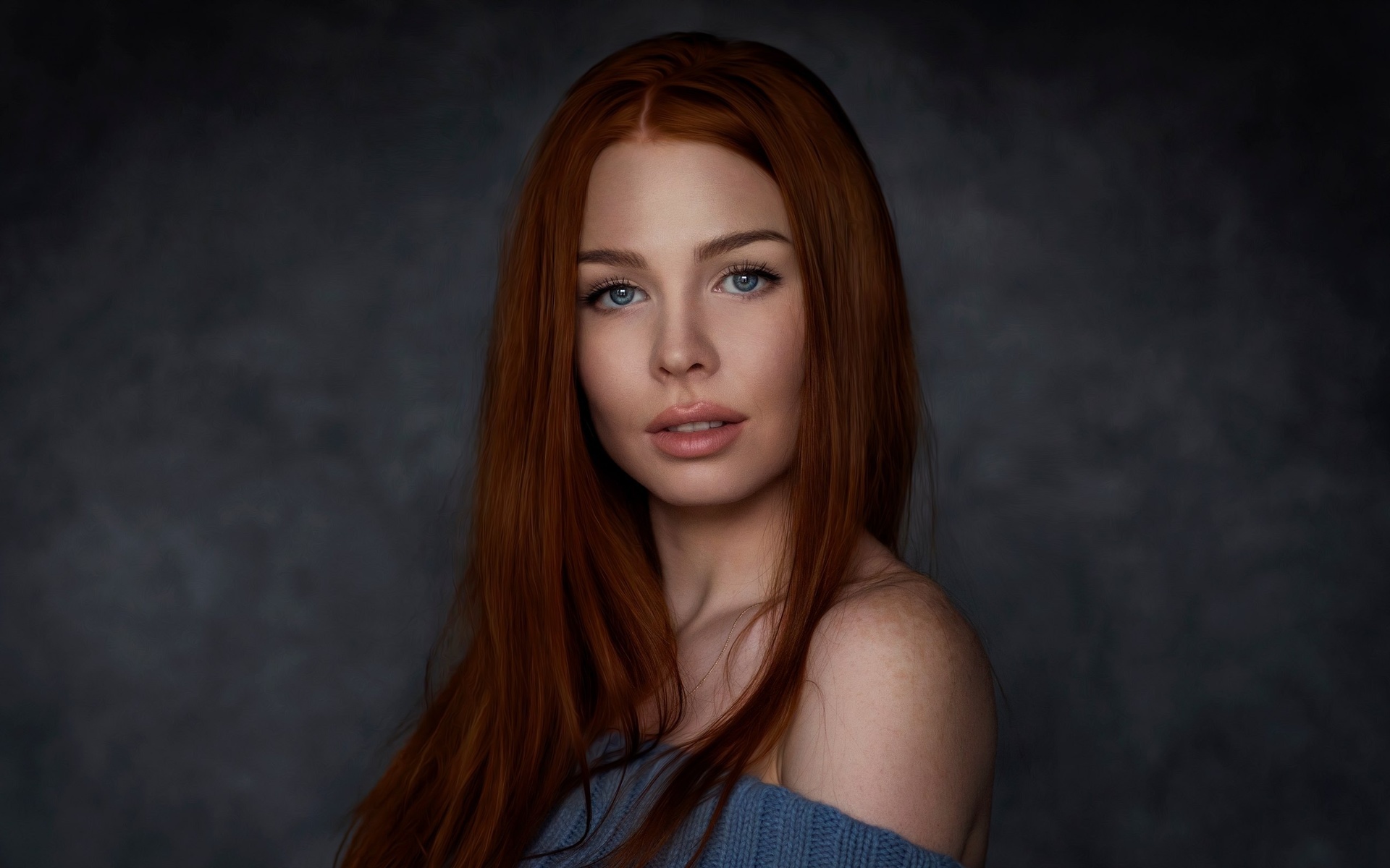 women, face, portrait, simple background, redhead, blue eyes, , , , ,  ,  ,  