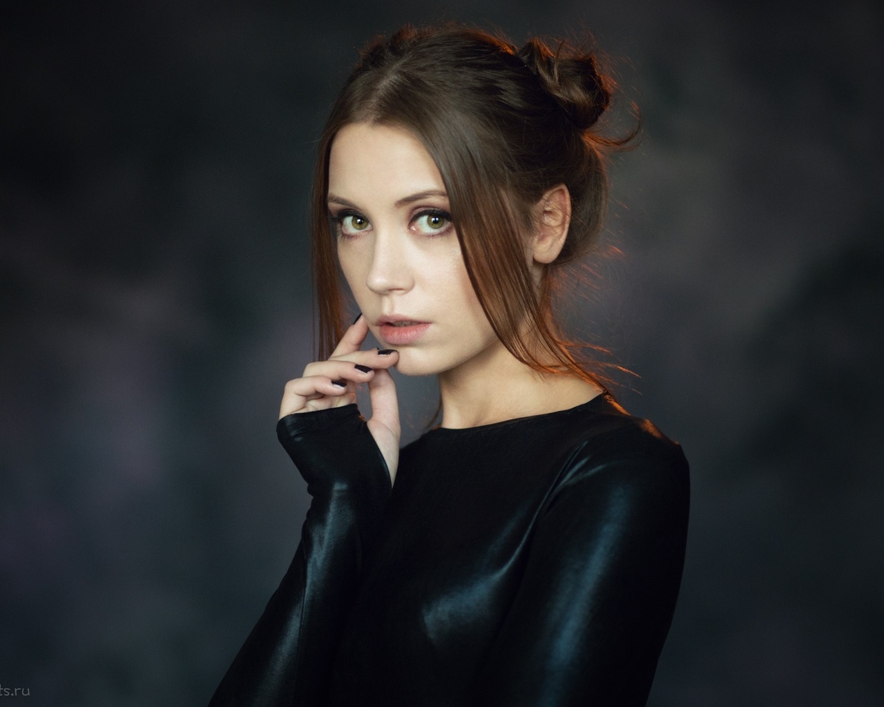 women, ksenia kokoreva, portrait, painted nails, face, ,  , , , 