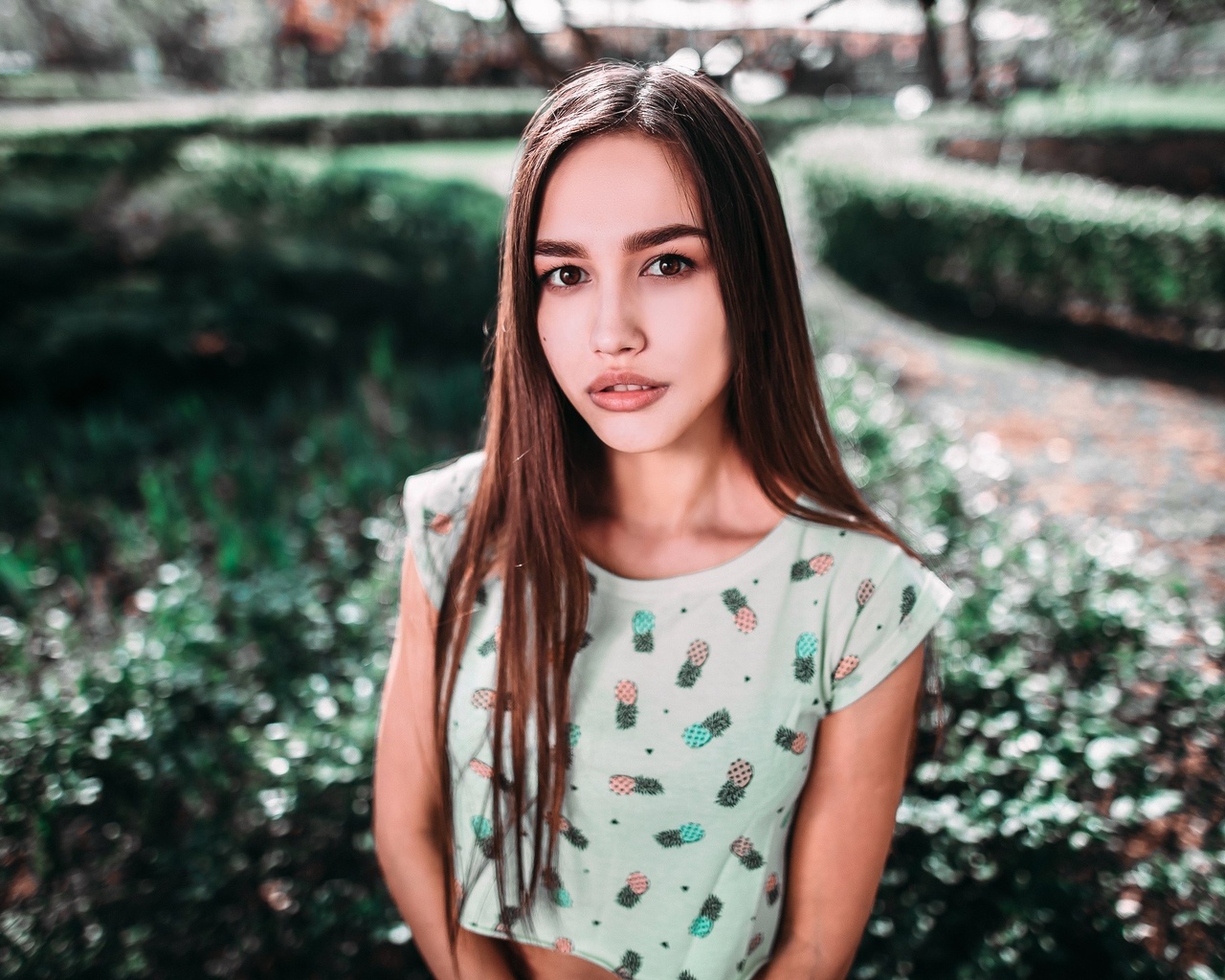 women, anastasia lis, portrait, women outdoors, depth of field, , ,   ,  