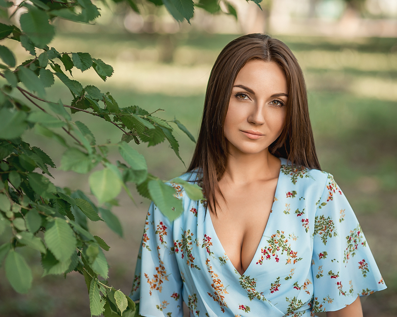 women, portrait, women outdoors, face, depth of field, , , ,   , , 