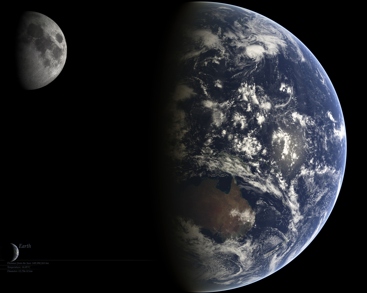  , , moon, earth   