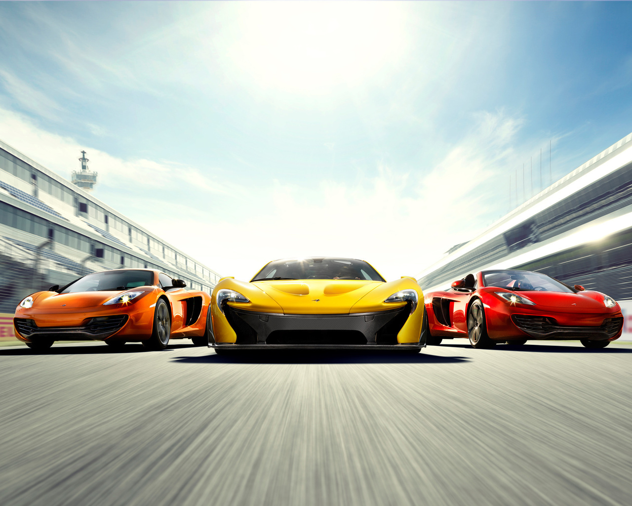 , mclaren p1, mclaren mp4-12c, mixed, three, supercars, mclaren mp4-12c spyder