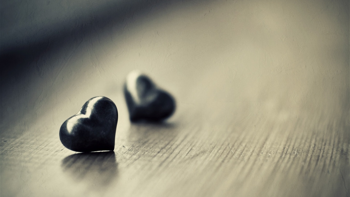 , black, , hearts, two black hearts