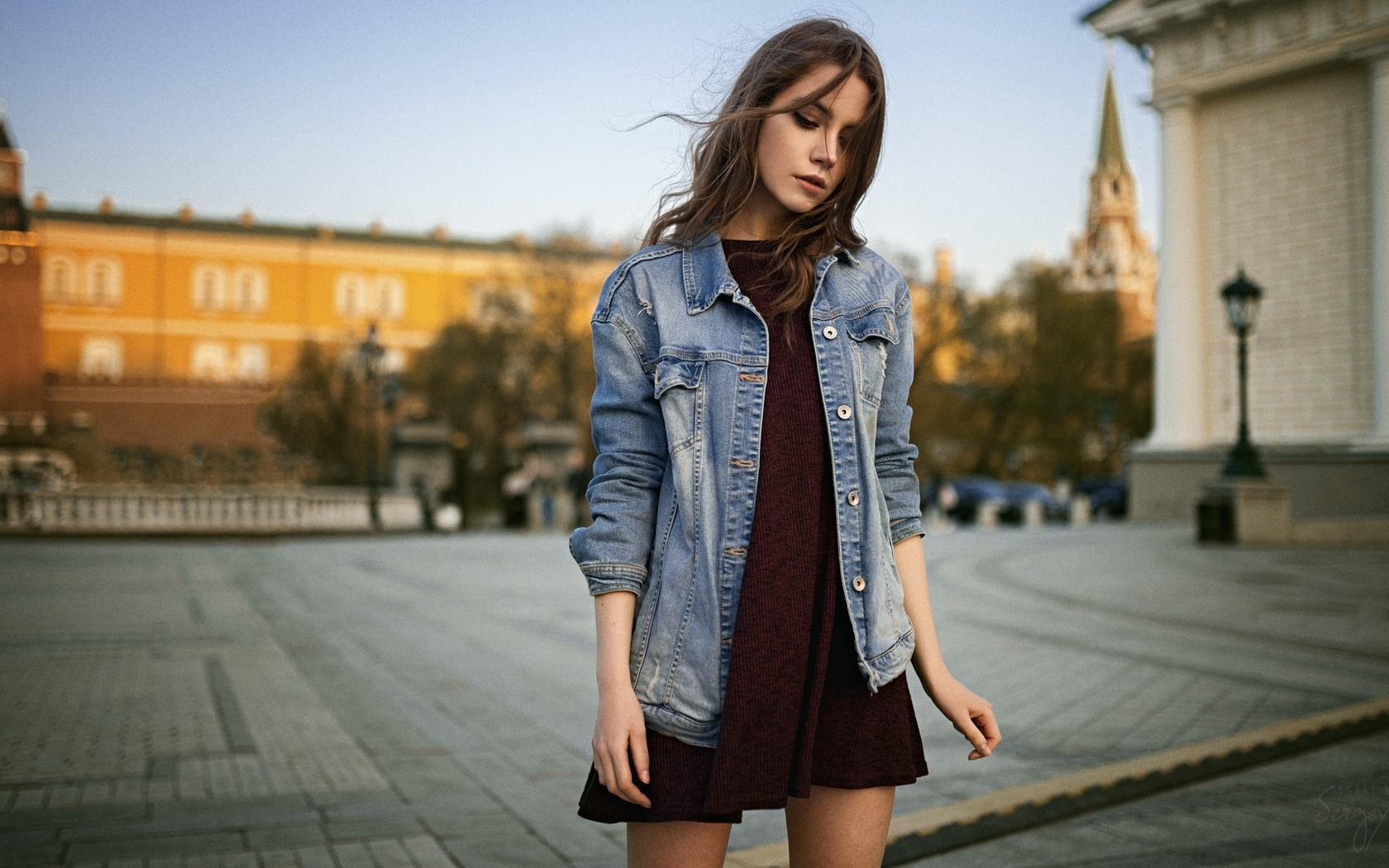 ksenia kokoreva, xenia kokoreva, women, sergey fat, dress, portrait, women outdoors,  , , , , ,   