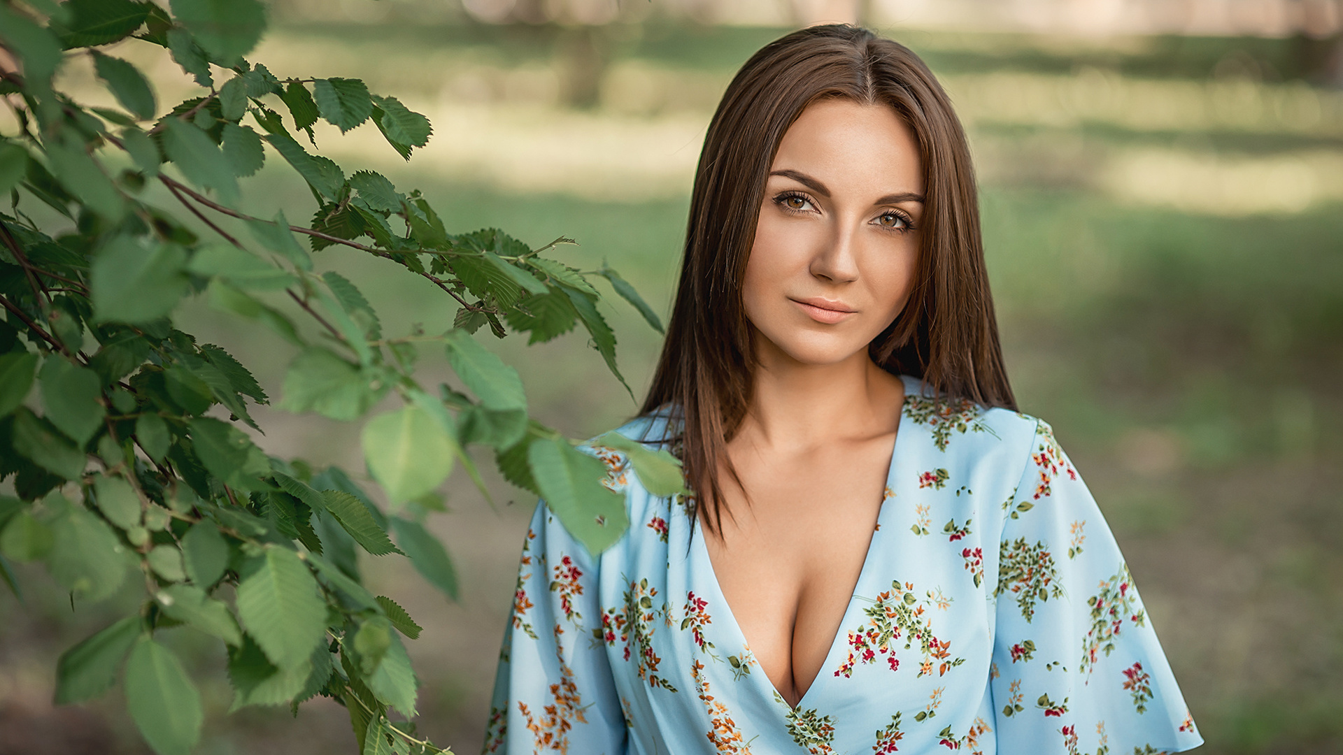 women, portrait, women outdoors, face, depth of field, , , ,   , , 