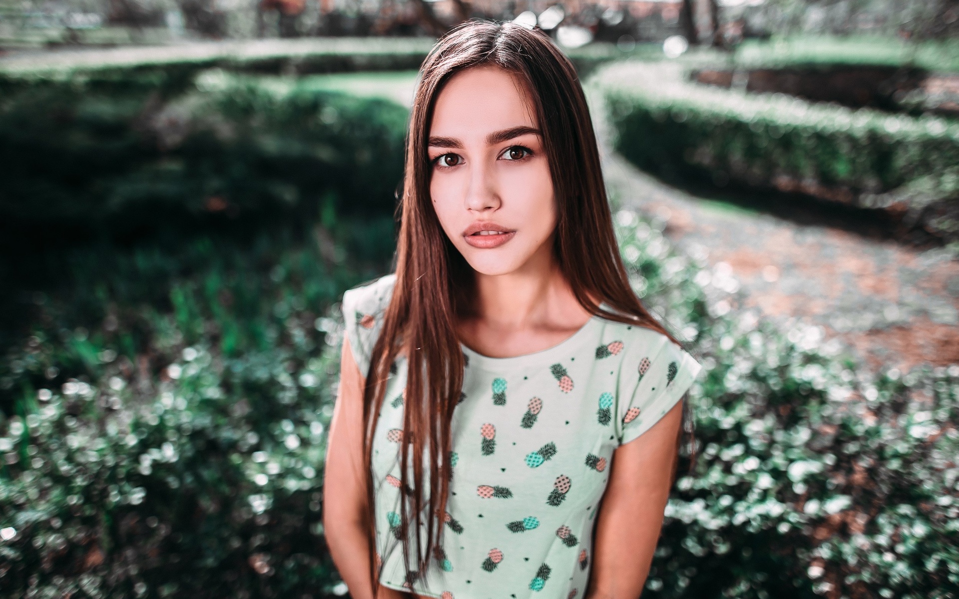 women, anastasia lis, portrait, women outdoors, depth of field, , ,   ,  