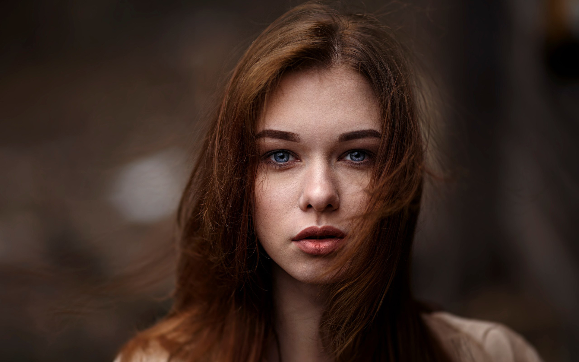 women, portrait, face, depth of field, blue eyes, , , ,  ,   , 