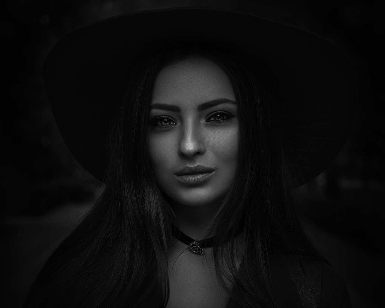 women, face, portrait, monochrome, , , , , -,  