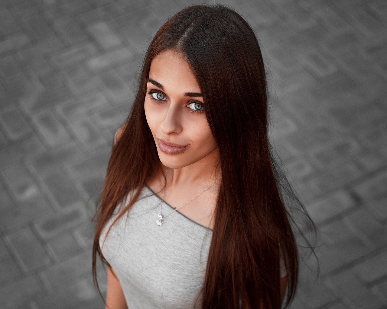 women, face, portrait, necklace, depth of field