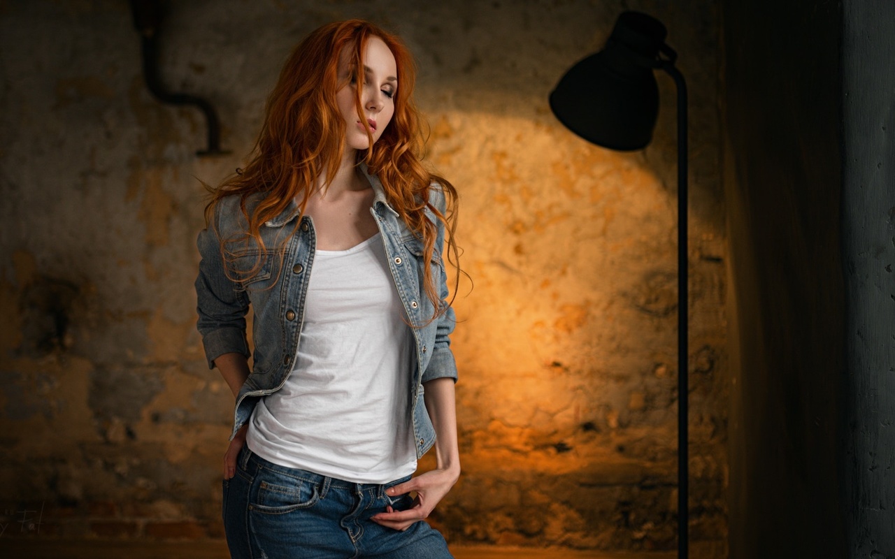 anna boevaya, sergey fat, women, portrait, redhead, closed eyes,  , , , , ,  