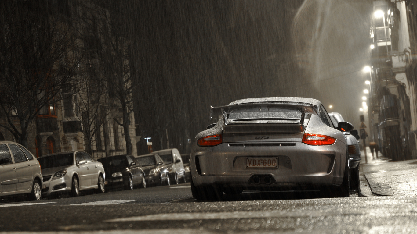 porsche, gt3, grey, , 