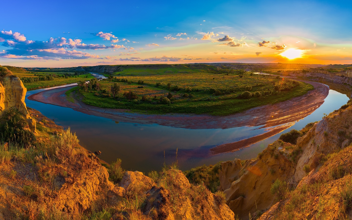 clouds, grasslands, medora, national, nature, park, parks, rivers, roosevelt, scenery, sunrises, sunsets, theodore