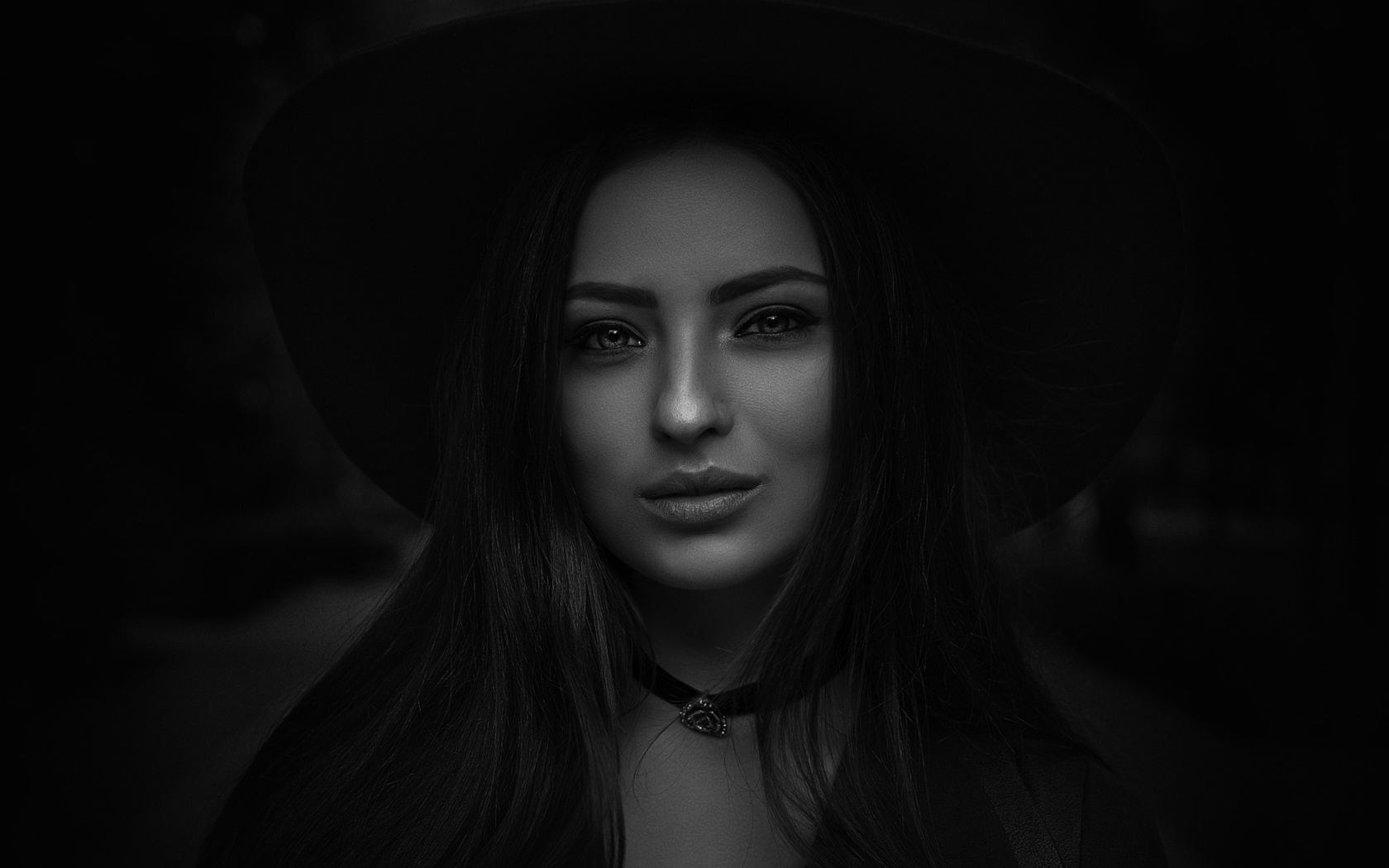 women, face, portrait, monochrome, , , , , -,  