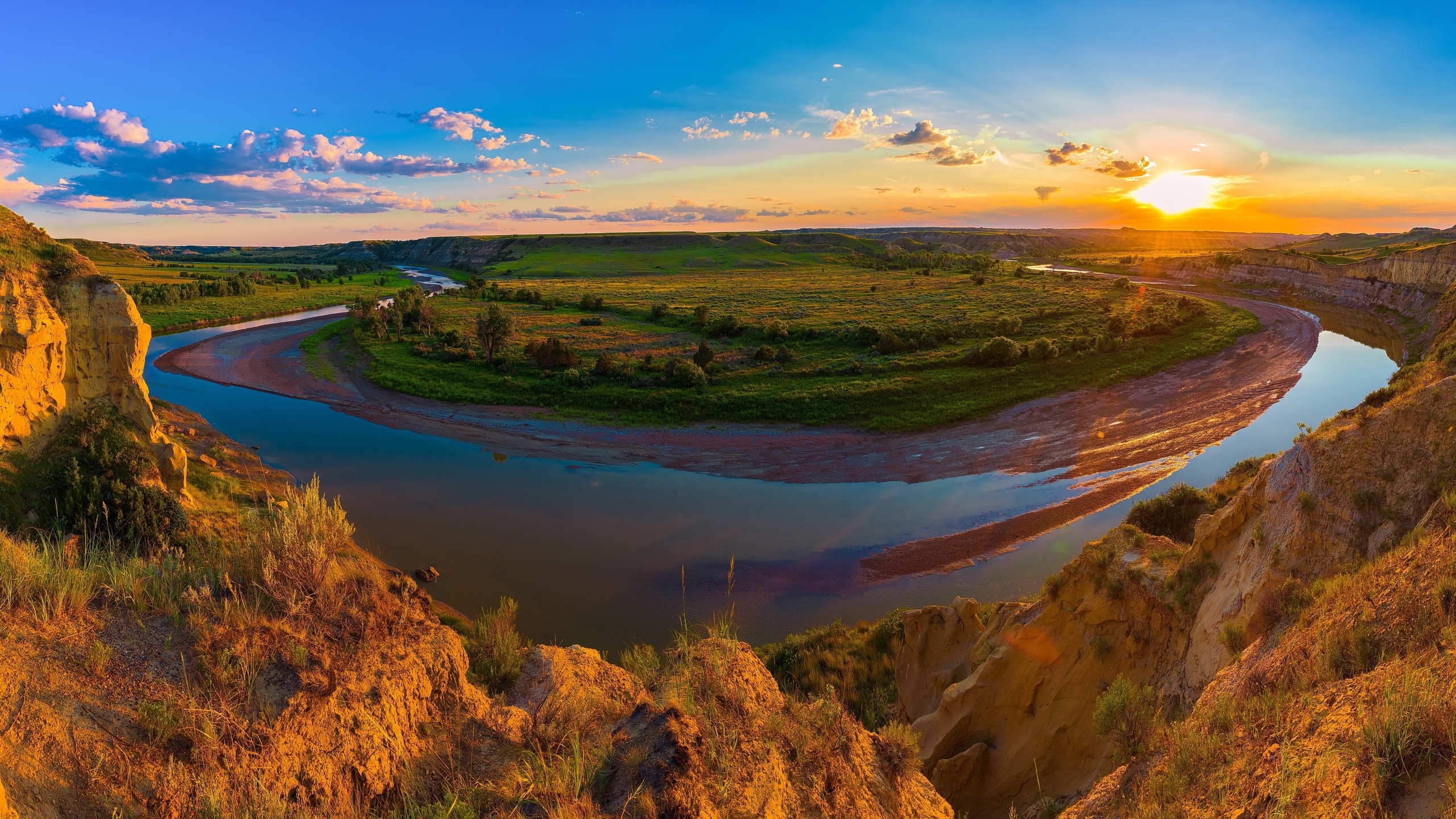 clouds, grasslands, medora, national, nature, park, parks, rivers, roosevelt, scenery, sunrises, sunsets, theodore