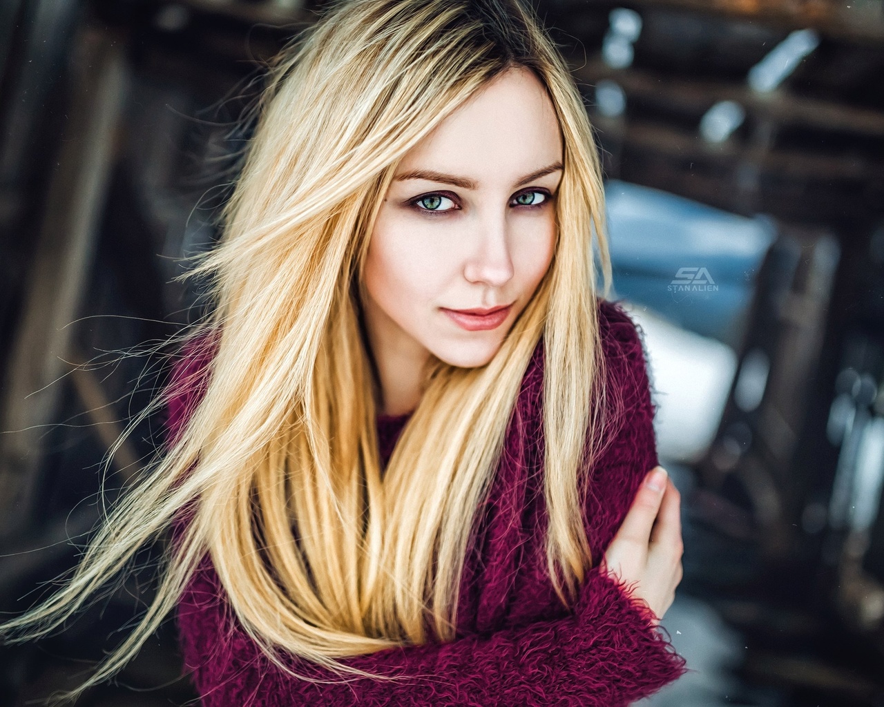 women, veronika mars, blonde, depth of field, portrait, face