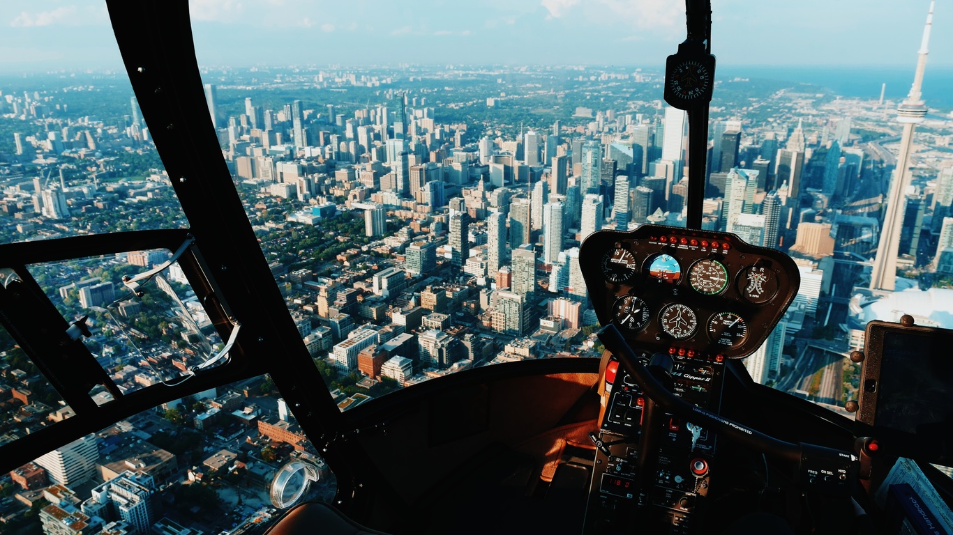 , , , , cn tower, , , robinson r44 clipper ii, 