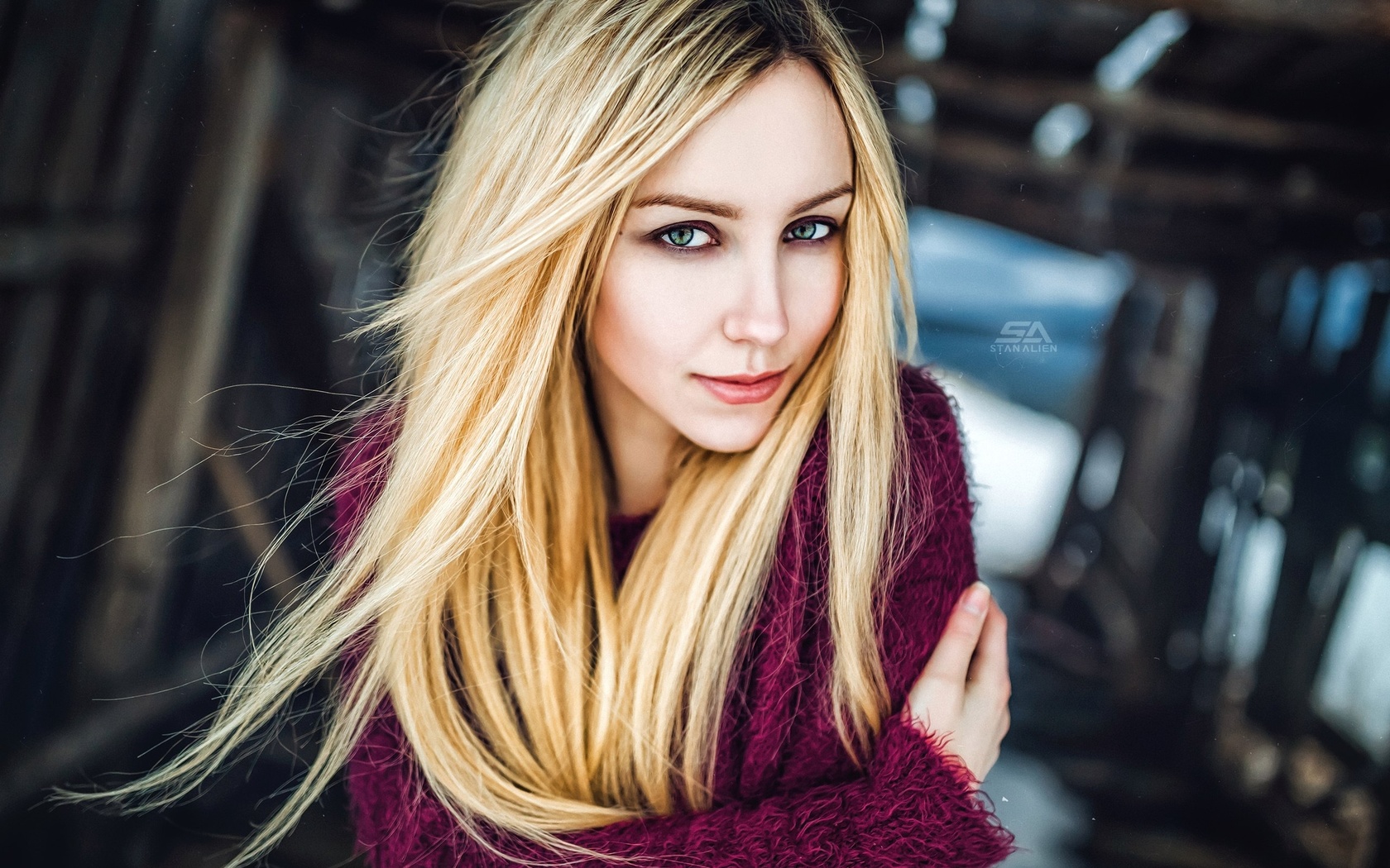 women, veronika mars, blonde, depth of field, portrait, face