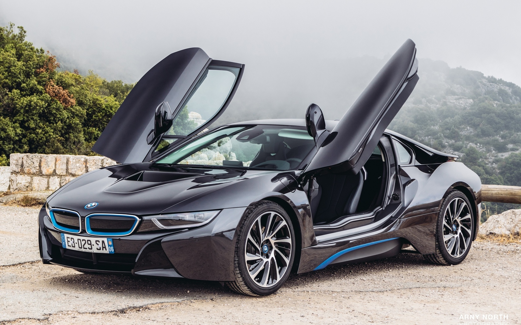 bmw, i8, black, monaco