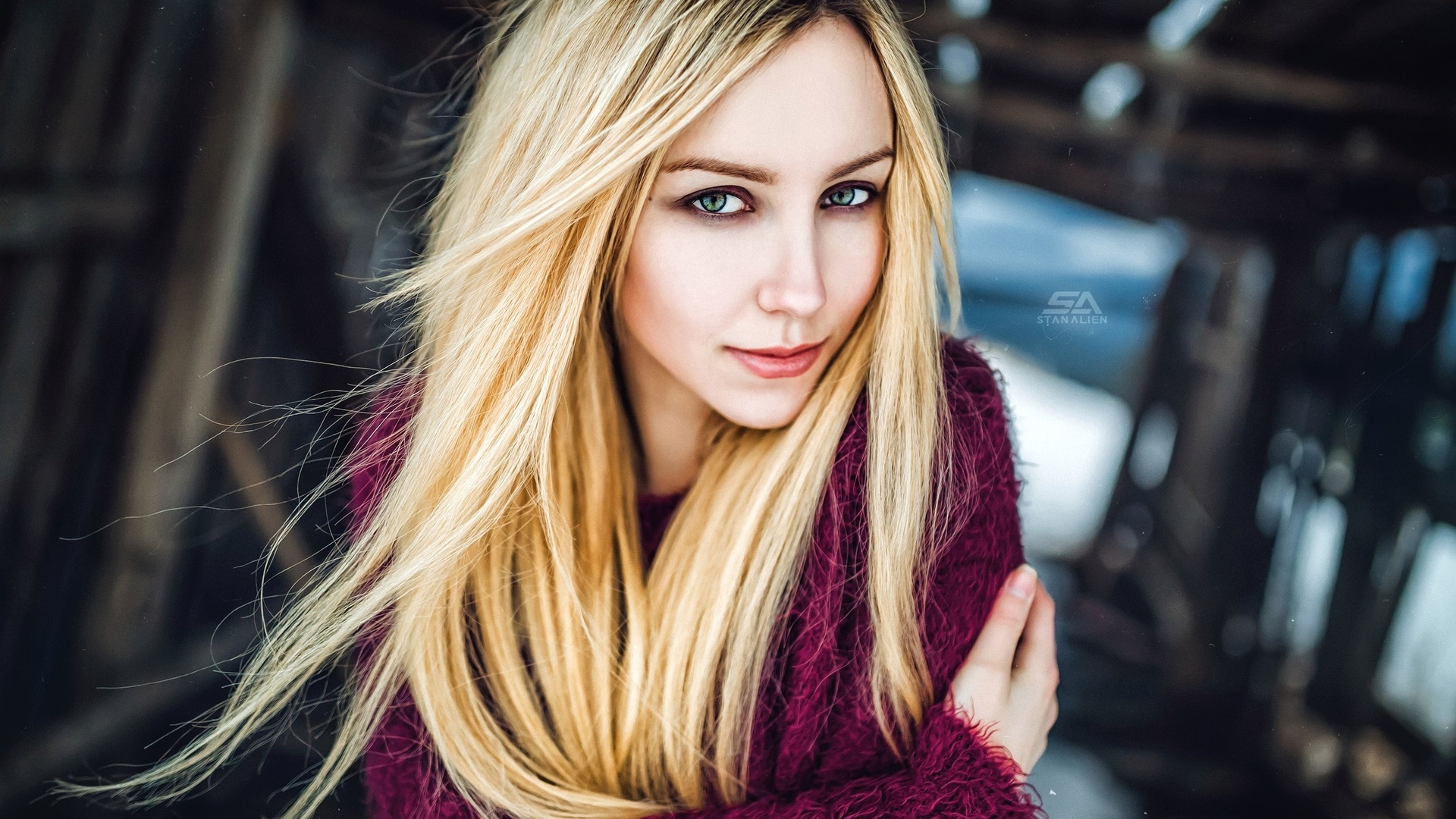 women, veronika mars, blonde, depth of field, portrait, face