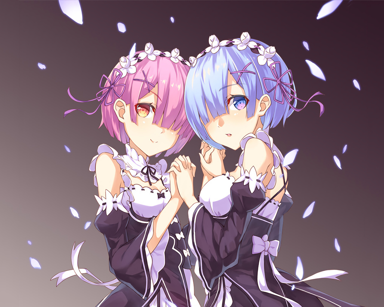 Картинки ram, rem, anime - обои 1280x1024, картинка №240584