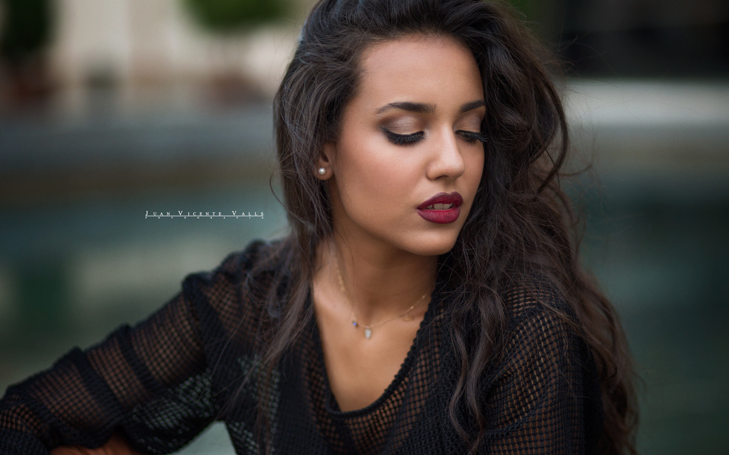 women, face, portrait, depth of field, necklace, 