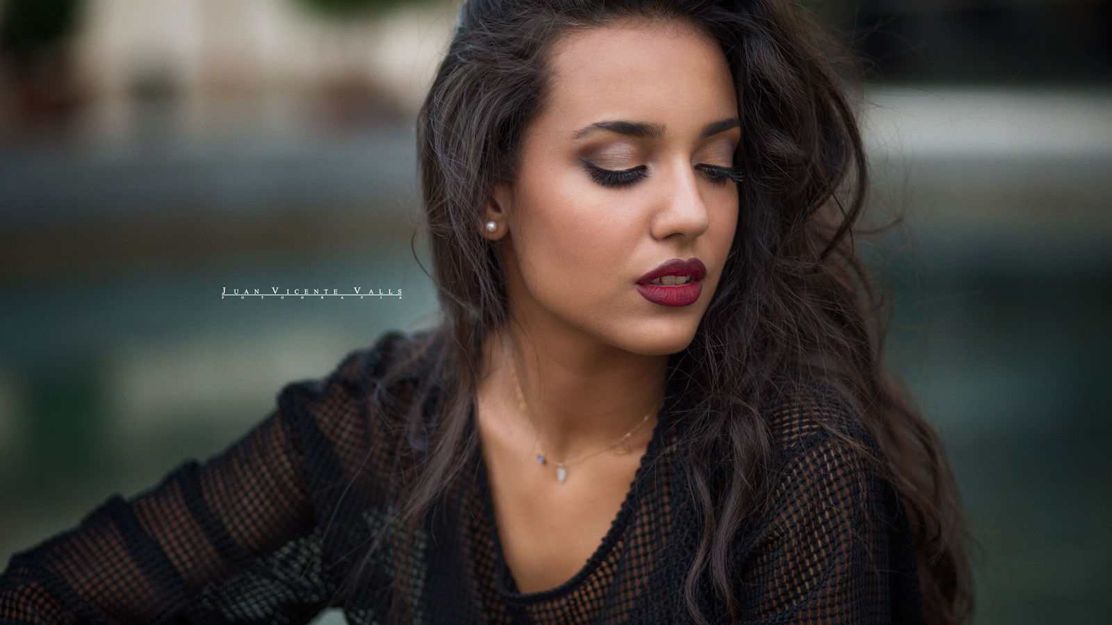 women, face, portrait, depth of field, necklace, 