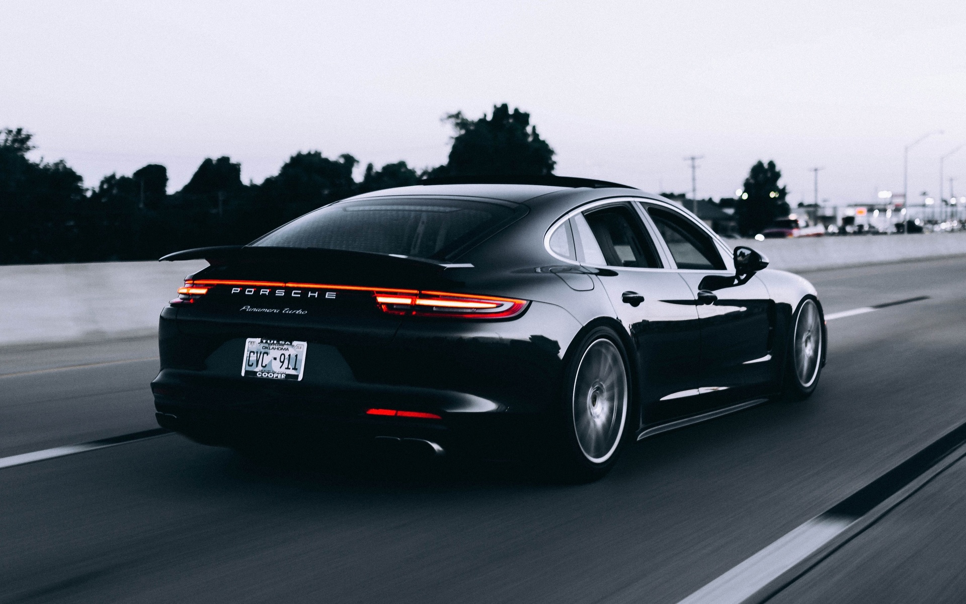 porsche, panamera, turbo, black