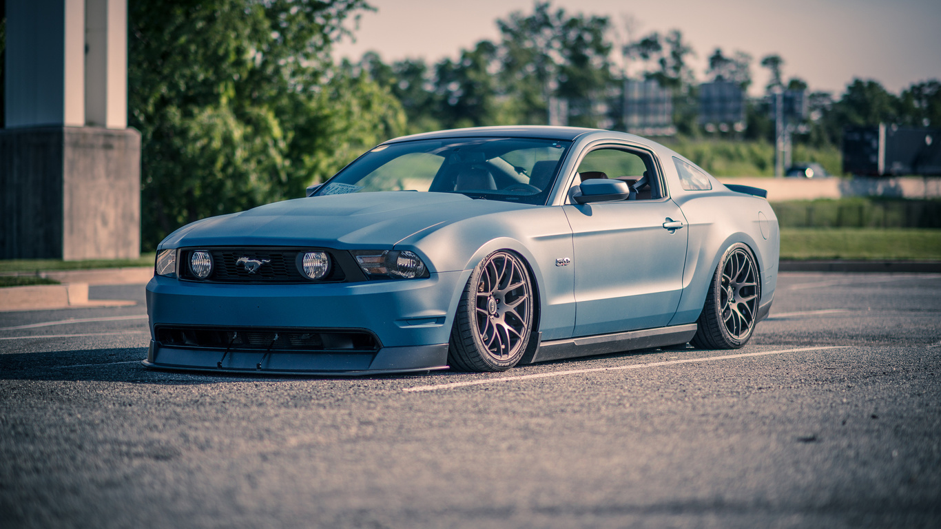 ford, mustang, muscle cars, tuning, blue