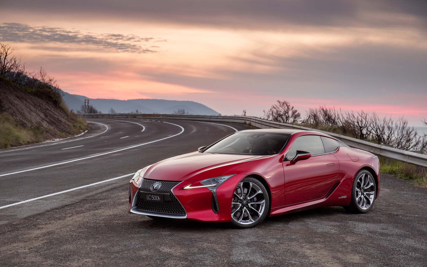 lexus, lc 500, red