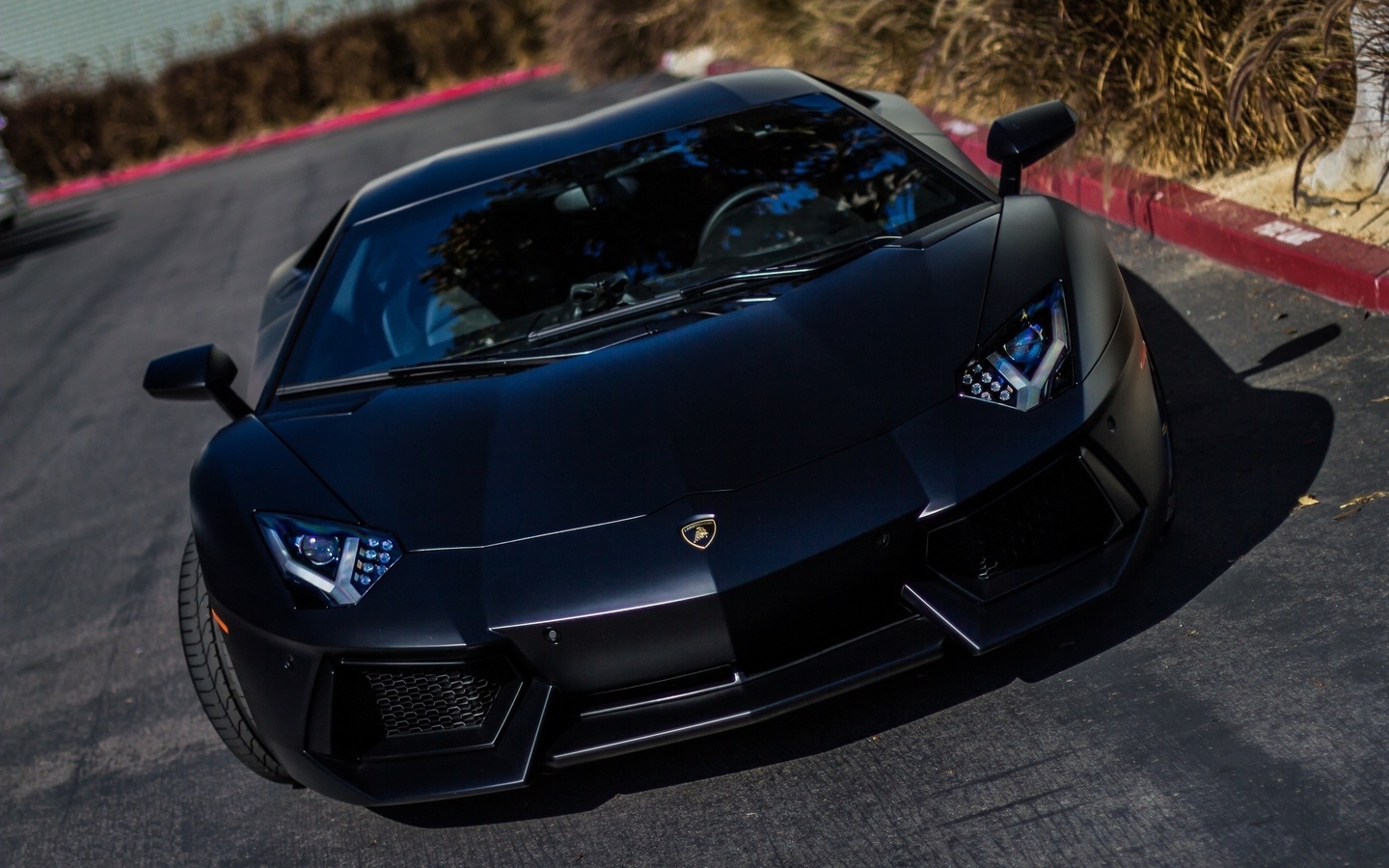 lamborghini, aventador, black